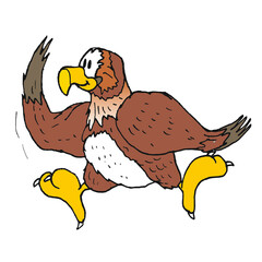 Hawk Alps animal (comic, illustration)