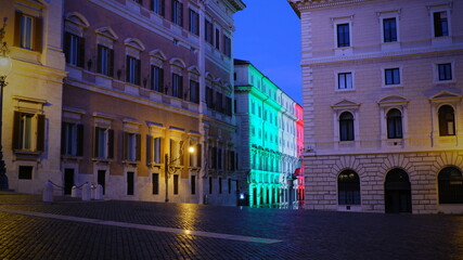 Fototapeta na wymiar Palazzo Madame in Rome, Italy. Italian senate palace
