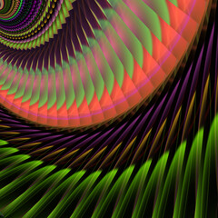 Abstract green, purple and violet background, dragon tail