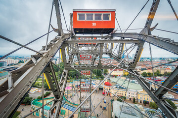 The Wiener Riesenrad in Vienna, Austria.