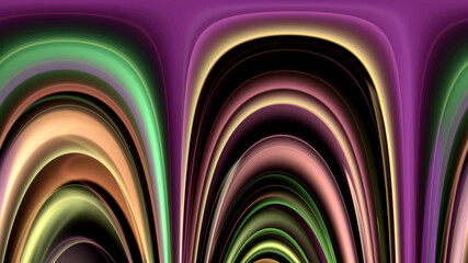 Abstract green, purple and violet arch border background
