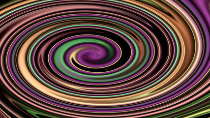 Abstract green, purple and violet spiral