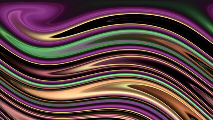 Abstract green, purple and violet wave background