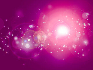 Fototapeta premium Pink sparkle rays glitter lights with bokeh elegant lens flare abstract background. Dust sparks background.