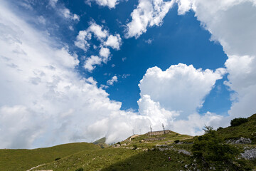 Forte di Naole, 1913, Italian Military Fortress of the First World War, built on the Alps (Monte...