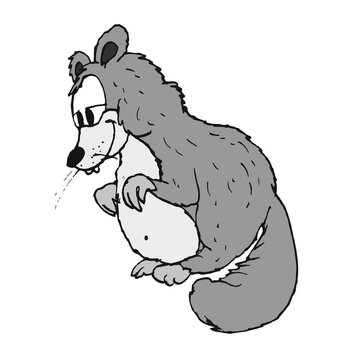 Dormouse Alps animal (comic, illustration)