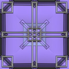 3d effect - abstract geometric pattern