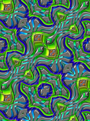 3d effect - abstract metallic surface pattern