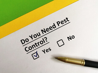 Questionnaire about insects