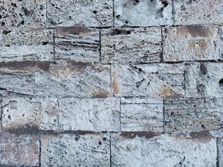 White brick wall texture background