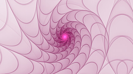 Abstract pink spiral graphic 