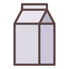 milk milky health single isolated icon with filled line style
