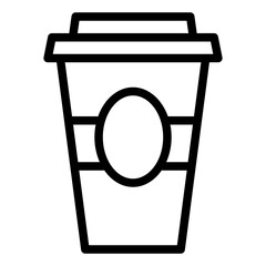 coffee cup espresso single isolated icon with outline style