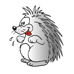Hedgehog Alps animal (comic, illustration)
