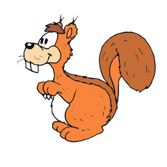 Squirrel Alps animal (comic, illustration)