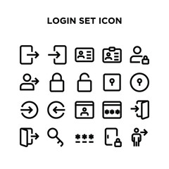 Login Set Icons