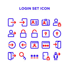 Login Set Icons
