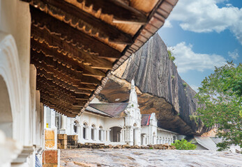 Dambulla cave temple in Sri Lanka