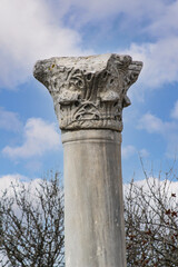 Ruins of the ancient Greek city of Chersonesus on the Black Sea coast, Sevastopol Crimea.