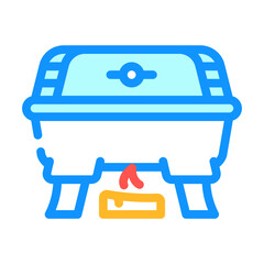 bbq equipment buffet color icon vector. bbq equipment buffet sign. isolated symbol illustration