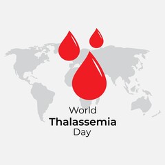 vector illustration for world Thalassemia day-8 MAY