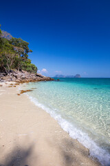Beautiful views on the beach in Koh Ngai, Krabi Province, Thailand.