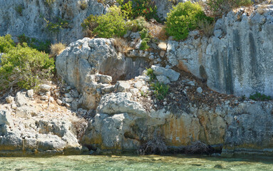  Kekova is an island that under the water preserves the ruins of 4 ancient cities,that left the water in the II century BC. in because of the earthquake