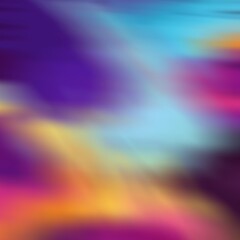 Bright multicolored sky background with streaks. Digital illustration.