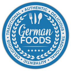 Fototapeta premium German Foods Label