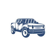 Pick up truck design vector illustration, Creative Pick up truck logo design concept template, symbols icons