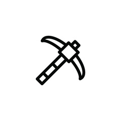 pick line icon vector illustration