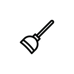 plunger line icon vector illustration