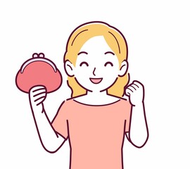 金髪の髪の女性