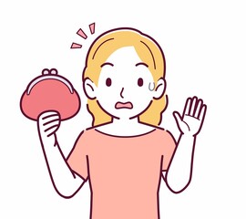 金髪の髪の女性