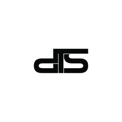 dts letter original monogram logo design