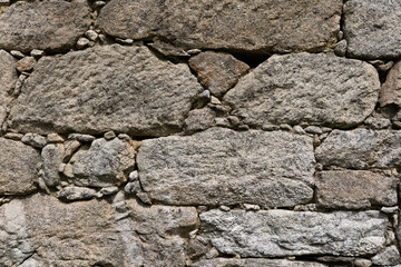 Gray stone wall background, textures and graphic resources. Dry-stone, old, wallpaper.	