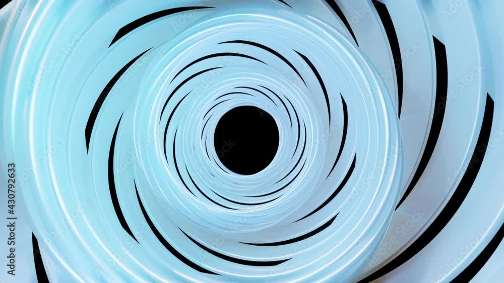 Poster 3d stylish abstract white background with rings or circles twisting in concentric structure. rings t
