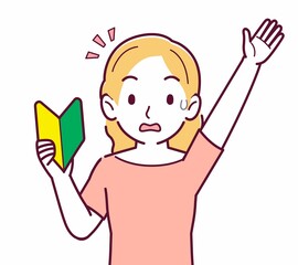 金髪の紙の女性