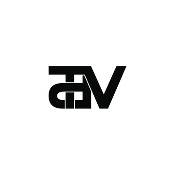 dtv letter original monogram logo design