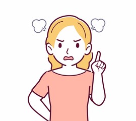 美しいブロンドヘアの女性