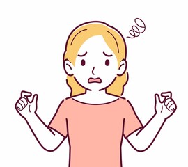 美しいブロンドヘアの女性