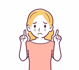 美しいブロンドヘアの女性