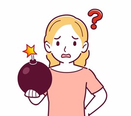 美しいブロンドヘアの女性