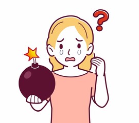 美しいブロンドヘアの女性