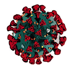 Covid19 virus illustration