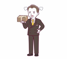 立派な格好をした社長さん