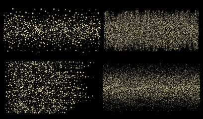 Gold, Silver VIP Falling Stars Confetti.