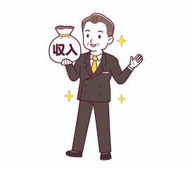 立派な格好をした社長さん