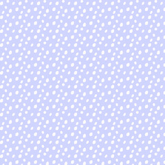 Blue Polka Dot Old Scratch Pattern. Retro Styled Vector Background