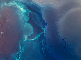 Watercolour Template.  Watercolor Cobalt Design.